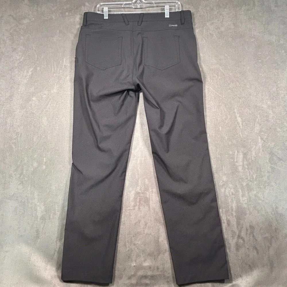 Ping Sensorcool Mens Golf Pants Black 34x33 Performance Trousers Five Pocket